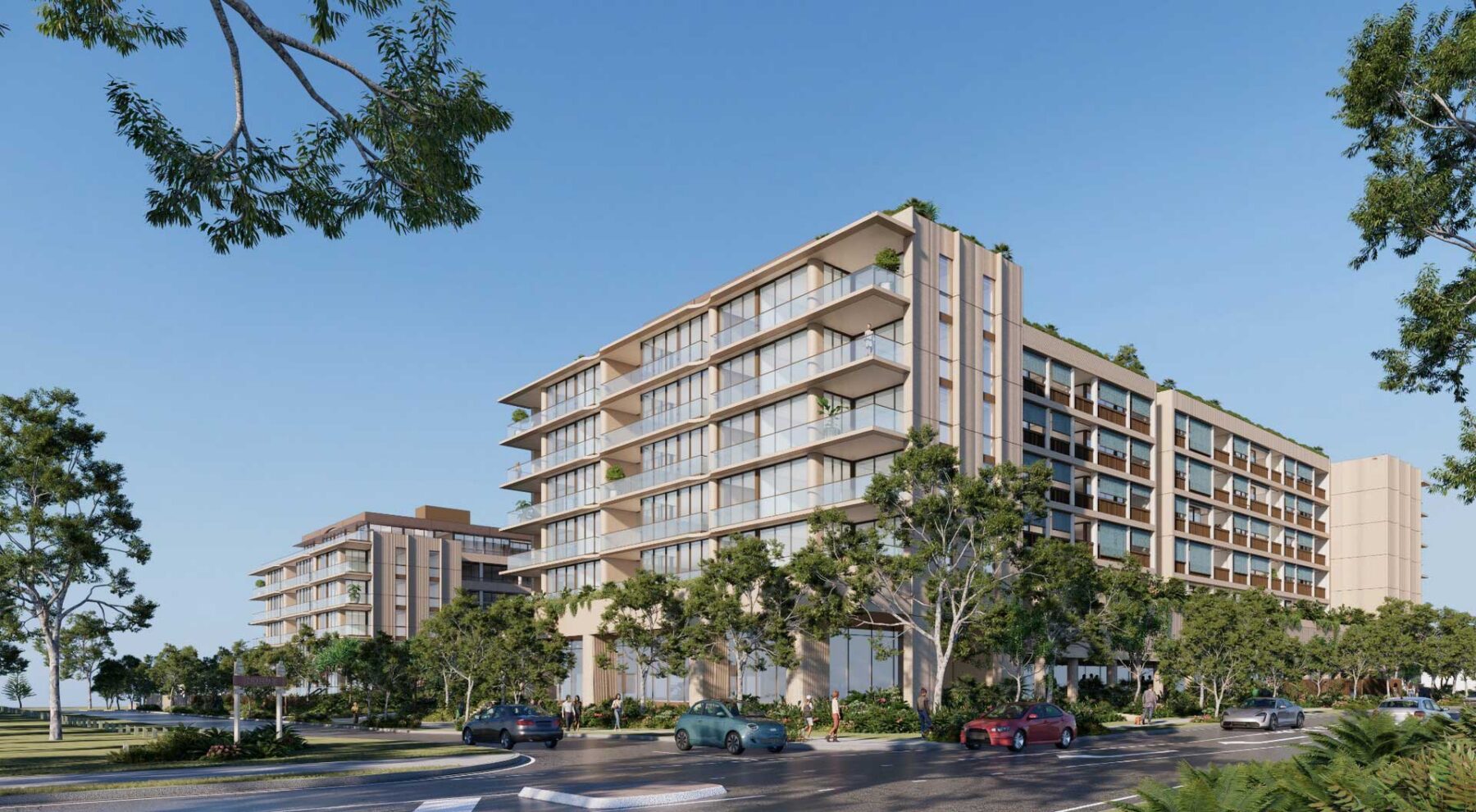 The Baybrook retirement village entrance artist impression