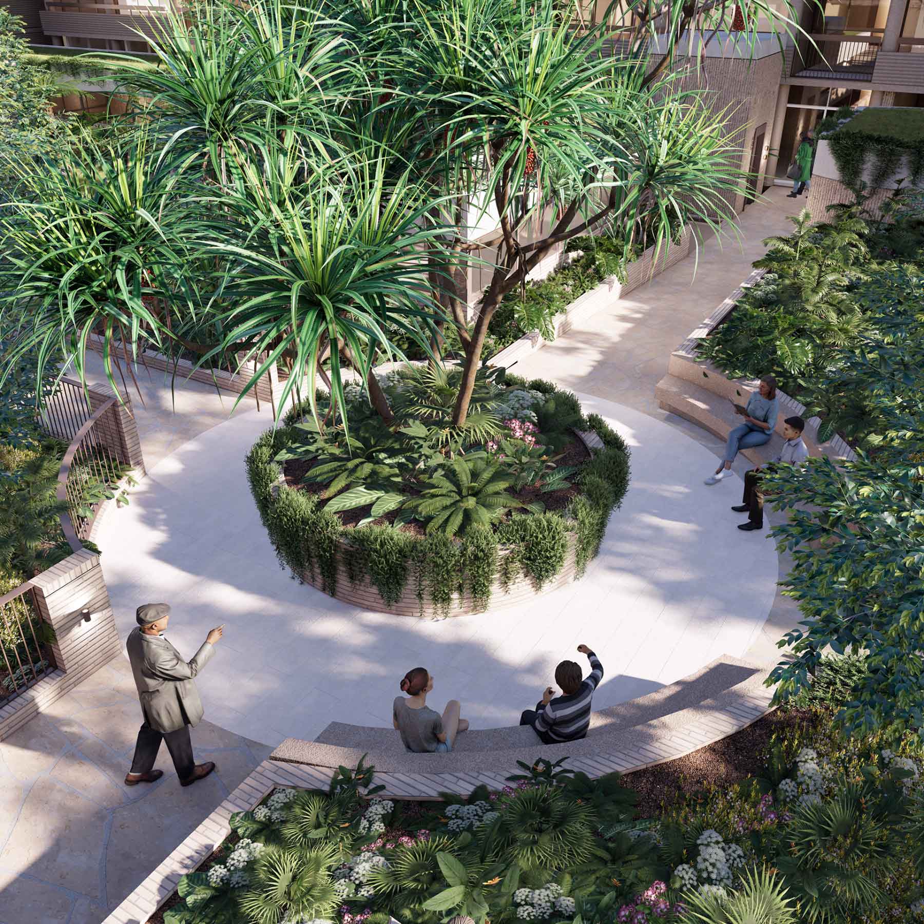 The Baybrook central courtyard