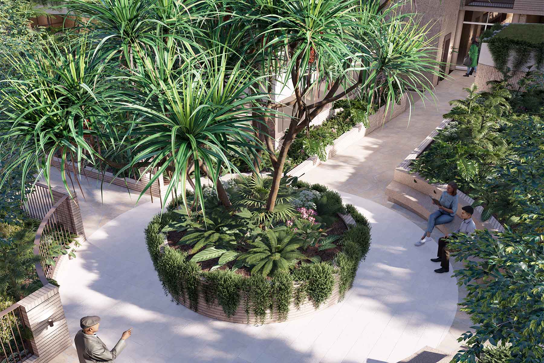 The Baybrook central courtyard