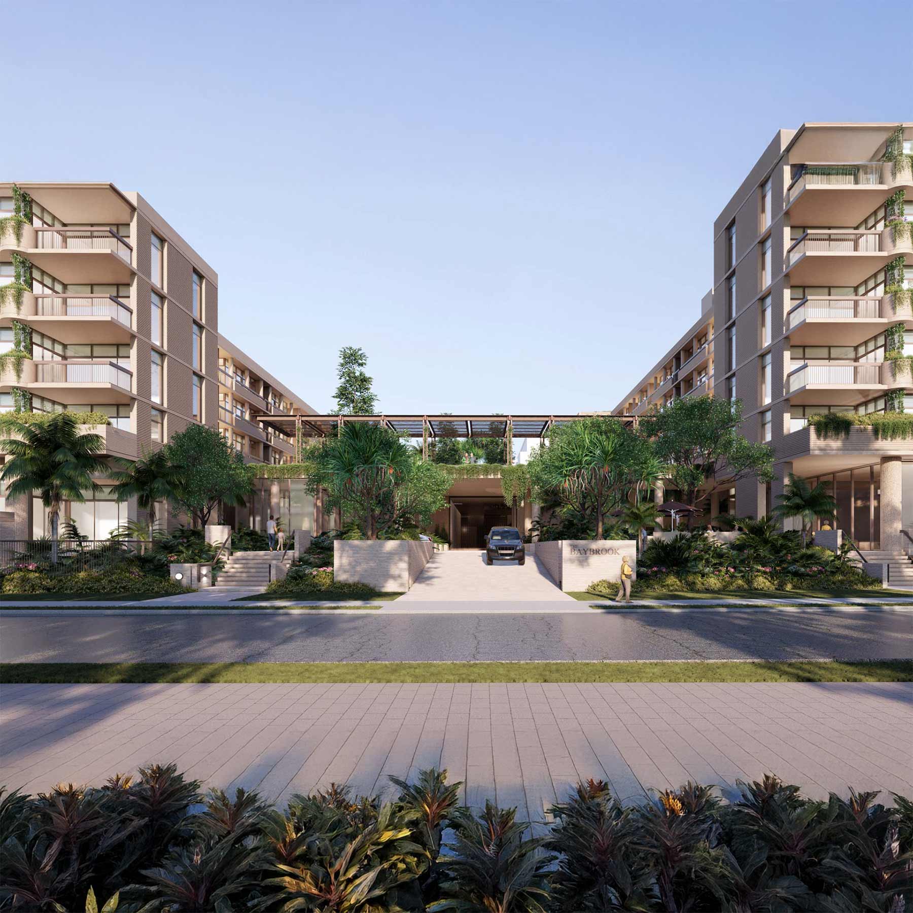 The Baybrook village entrance