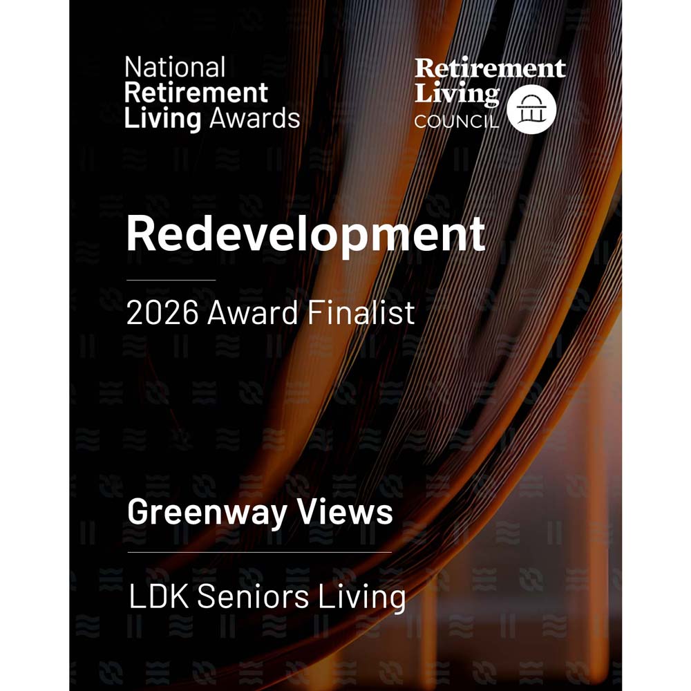 Property Council of Australia National Retirement Living Awards 2026 Redevelopment Finalist LDK Greenway Views